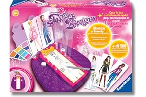 Ravensburger - Fashion Designer | Gira La Moda Gioco Bambina | Regalo Bambina 6 Anni o Più | Tavolo Luminoso Bambini | Modern Art Gioco Da Tavolo | Più di 500 disegni