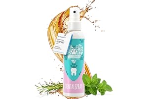 TIERLIEBHABER Dentalspray für Hunde & Katzen – Von Tierärzten entwickelt – 100% natürliche Hunde Zahnpflege – Schonende Zahnreinigung Hund gegen Zahnbelag & Zahnstein Hund & Maulgeruch