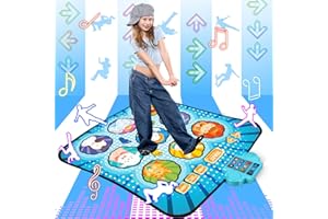 Innedu Tappetino da Ballo, Tappetino da Ballo per Bambini Elettronico con luci LED, Tappetino da Ballo Musicale, Giocattolo per Bambini, Regalo per 4 5 6 7 8 9 10+ Anni