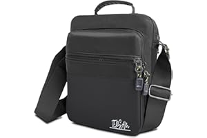 AwareAMZ Bolso Bandolera Unisex, Mariconera Hombre con Múltiples Bolsillos, Gran Espacio de Almacenamiento, Ideal para Todo Uso, Trabajo, Viajes y Negocios - Versátil, Duradero y Eficiente. (Gris)