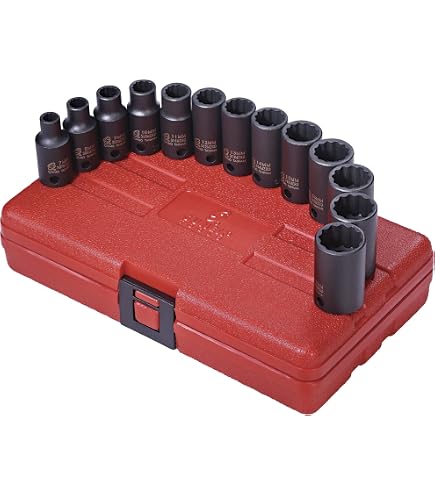 Sunex Schlag-Steckschlüssel 26 Mm – 1/2 Zoll Antrieb, 12-kant, Aus Chrom-Molybdän-Stahl Für Extreme Belastungen