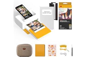 Kodak Dock Plus PD460 Regalo di Natale, Stampante Fotografica Portatile per Smartphone, 10 x 15 cm, Confezione di Accessori da 90 Carte Fotografiche