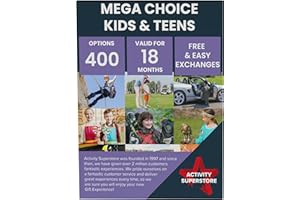 Activity Superstore Mega Choice for Kids & Teens Gift Experience Voucher, Family Fun Day- Across 350+ UK locations, Paintball, Supercar Drives, Karting, Track days