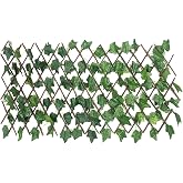 Nettenevime Yapay &Ccedil;i&ccedil;ek Akordiyon &Ccedil;it Yapay Sarmaşık Lı Duvar Dekoru 210X90 cm
