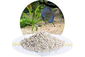 AQUAGRAN Schicker Mineral – 25 kg Aquariumkies Beige – grober Aquariumsand gewaschen & ungefärbt – kantengerundeter Bodengrund Kies für Süßwasseraquarien & Meerwasseraquarien (Ø Körnung: 3,15-5,6 mm)