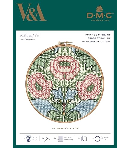 Bothy Threads - William Morris - Pimpernel (Cross Stitch Kit - View #4