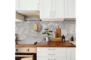 CREARREDA Küchenrückwand Selbstklebend Made in Italy Einfache Anwendung Spritzschutz aus PVC Wasserbeständig und Langlebig.