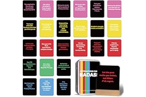 BIROYAL Unique Badass Birthday Gifts for Women 55 Badass Affirmation Cards for Women - Daily Positive Motivational Card - Inspirational & Self Care Quotes - Spiritual Gifts for Best Friend, Sister