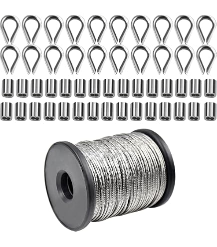 Cavi Acciaio, Stendibiancheria 100m 50m304 acciaio inox 1mm 1.5mm 2mm diametro filo acciaio filo nudo corda di sollevamento linea cavo stendibiancheria stendibiancheria ruggine 7x7 Fune Metallica da G