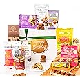 Luxury Happy Birthday Vegan Hamper Basket, Vegan Chocolate, Dairy-Free & Gluten-Free Snacks, Vegan Birthday Gifts for Women, Vegan Chocolate Gifts, Gluten Free Hamper & Gourmet Gifts, Gift Basket