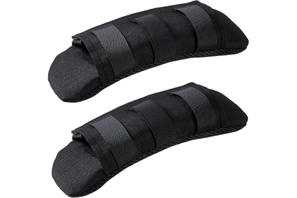 TEHOKARM Taktiska axelremsdynor för västar och ryggsäckar, 2-pack, passar 7,6 cm breda remmar på väskor och axelremmar