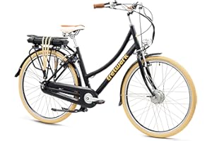 ‎TRETWERK DIREKT GUTE RÄDER TRETWERK - 28 Zoll E-Bike - Damen Vintage Bike - Aurora - Pedelec Damenfahrrad mit 7 Gang Shimano Nabenschaltung - E-Hollandrad Elektrofahrrad mit Frontmotor 250W 36V 468Wh 40Nm - 50 cm