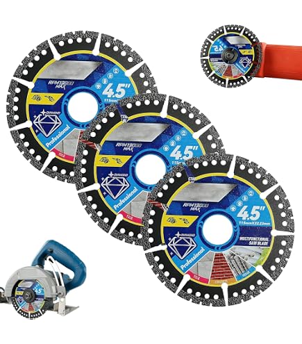 4-Pack 4.5-Inch Diamond Multi-Purpose Saw Blades – Ultra-Thin 1.2mm For Tile, Marble, Concrete & Metal