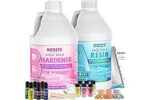 HXDZFX Resina epossidica 3780ml /4080g, resina epossidica trasparente Resina da colata bicomponente per arte, oreficeria e decorazioni, resina epossidica trasparente kit Toolkit professionale aggiuntivo