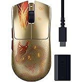 Razer Viper V3 Pro Counter-Strike 2 Dragon Lore - Ultra hafif kablosuz e-spor oyun faresi - 55g - 8K HyperPolling - Focus Pro