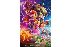 Tuklye The Super Mario Bros Movie Poster Anime 28 × 43 cm, métallique
