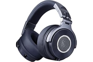OneOdio Kopfhörer mit Kabel, Monitor 60 Professioneller geschlossener Studio Kopfhörer 38 Ohm, Kopfhörer Over Ear mit 50mm Treiber Hi-Res Audio, Abnehmbares Kabel(3.5mm/6.35mm), für Podcast, Handy, PC