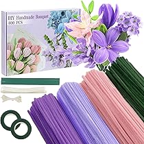 Pistilli Per Fiori Finti 1050 Pezzi - Stami In Filo Di Chenille Con Perlina - Giallo, Bianco, Rosa - Per DIY - Foto 7