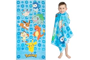 Franco Kinder-Strandtuch, superweich, Baumwolle, 147,3 x 71,1 cm, Pokemon