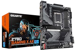 GIGABYTE Z790 Gaming X AX (LGA 1700/ Intel/ Z790/ ATX/ DDR5/ M.2/ PCIe 5.0/ USB 3.2 Gen2X2 Type-C/Intel Wi-Fi 6E/ 2.5GbE LAN/Q-Flash Plus/EZ-Latch Plus/Gaming Motherboard)