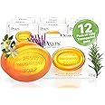 Pears Pure & Gentle Transparent Natural Soap Bar - Made with Natural Oils, Nourishing and Refreshing Bathing Cleanser, Gentle & Soothing Skin Care, Pure Transparency, Pack of 12 x 125g