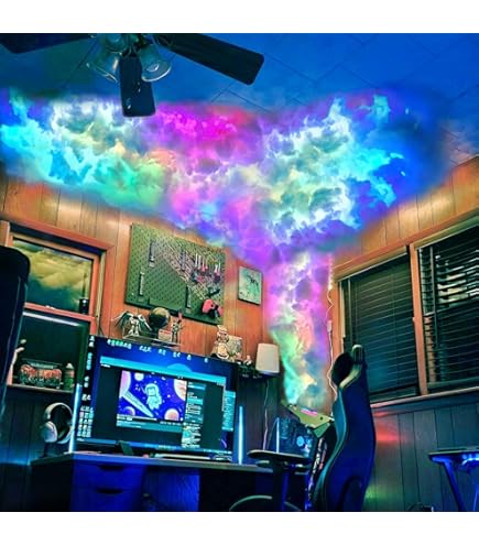 RGB Thunder Cloud Light, plafondwolklicht voor speelkamer, 3D wolkenlicht, RGB sfeer nachtlampje, voor speelkamer feestslaapkamer
