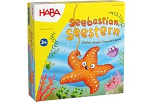 HABA Seebastian Seestern – Angelspiel aus Holz für Kinder ab 3 Jahren – Fördert Feinmotorik, freies Spielen, Lernen & Farben-unterscheiden – 2012229001