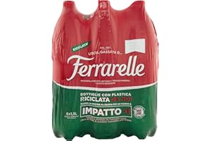 ‎ITALIAN GOURMET E.R. 12x Ferrarelle Acqua Minerale Effervescente Naturale Mineralwasser sprudelnd natürliche PET 1,5Lt Italienisches Wasser