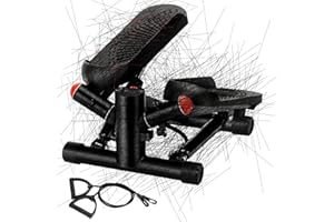 VANNECT Mini máquina paso a paso para ejercicio en casa, mini máquina paso a paso con monitor LCD