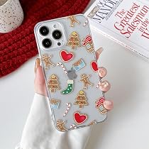 Weihnachtliche IPhone 12 / 12 Pro Hülle – Transparent Mit Schneemann & Weihnachtsmann, Stoßfestes TPU-Silikon | Niedliches Festtags-Design Als Geschenk