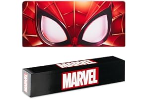 Marvel Alfombrilla Ratón XXL de 80 x 36 cm Avangers - Protector Escritorio Groot Spiderman, Ordenador y Teclado - Regalos para Hombre, Cumpleaños, Navidad (Rojo Spiderman)