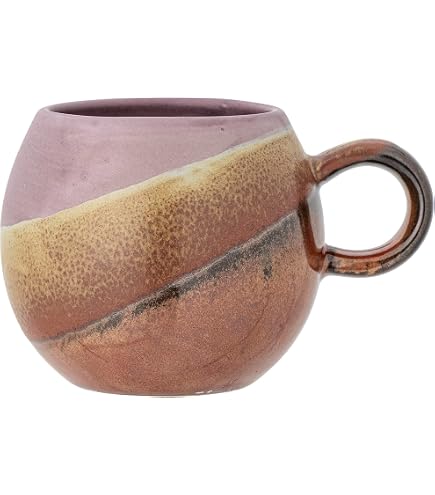 Bloomingville Tazza Paula In Gres, 275 Ml, Diametro 9 Cm, Altezza 8 Cm, Lavabile In Lavastoviglie, Design Danese Blu/Verde - 6
