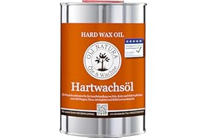 OLI-NATURA Huile-cire dure, certifiée ami des allergiques et pour contact alimentaire, 1L, incolore -naturel