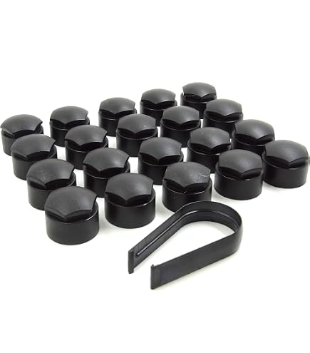 thumbnail image 2 of 20x Grey Wheel Nut Bolt Covers For Audi Q7 2006-2015 – Locking Caps By Plastrem 2 of 5
