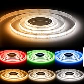PAUTIX RGB+WW/CW COB LED Strip 10m, RGB+CCT 2700K-6500K Adjustable Color Temperature LED Strip Lights 24V 840LEDs/m Color Cha