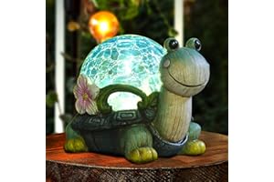 ‎JIAUFU JIAUFU Statuen, Solarbetriebene Schildkröte Statue, Garten Rasen Dekoration Schildkröte Statue, verwendet für Hof, Balkon, Hof Dekoration, Gartengeschenke, Geschenke für Frauen,Mütter,Großmütter