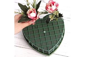 FOMIYES Blocchi di Schiuma di Fiori con Ubicamento Della Tazza D' aspirazione Cuore in Schiuma Floreale Bricci Bagnati in Schiuma Base in Schiuma Floreale per Arredamento per Pareti