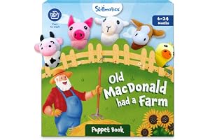 Skillmatics Cloth Puppet Book - Old Macdonald Had a Farm, Finger Puppets | Interactive for Infants & Toddlers, Early Learning & Sensory Toys, Nursery Rhyme, Gifts for Babies Ages 6 Months to 2 Years