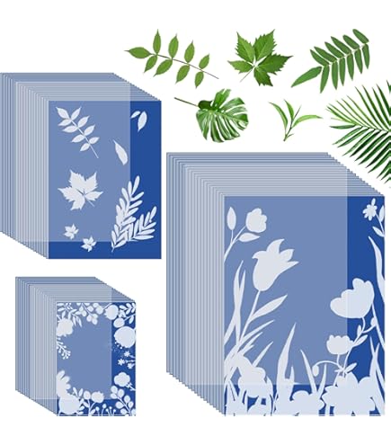 Cyanotype Paper, Sheet Sun Print Paper Kit High Sensitive Sun Paper Craft Paper For Adults Diy Projects Art - View #7