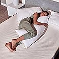 SleepyCat Microfiber Cuddle Pillow Covered with Luxe Modal Fabric for Body Support | Ideal for Side Sleepers and Expecting Mothers | Machine Washable | 50x19 inches | 2 Attractive variants