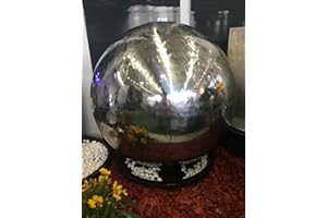 Köhko 75 cm Polished Polished Stainless Steel Fountain with LED Lighting