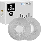 GEEKRIA 2 Paar gestrickte Kopfhörer-Ohrpolster, waschbar und dehnbar, hygienische Ohrmuschel-Protektoren für Over-Ear-Headset