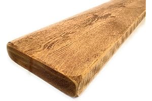 HOUSE OF RUSTIC LTD Wall Mounted Floating Shelves | Handmade | Reclaimed Rustic Style Industrial For Living Room Kitchen Home office Laundry Hallway Bedroom Medium 5cm Thickness (English Oak, 120cm x 22cm x 5cm)