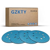 80-tlg Schleifpapier Set 125mm Klett - P100 Körnung Für Exzenterschleifer