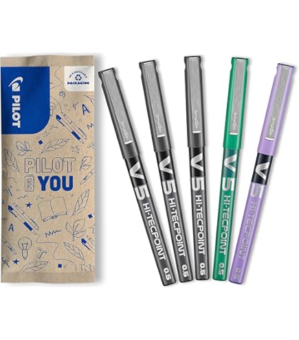Pilot V5 Hi-Tecpoint Rollerball Pen - Fijne 0.5mm Penpunt