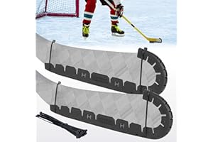 BOOSTEADY Protection pour Crosse de Hockey avec 25 Serres-Câbles, Protecteur de Bâton de Hockey Résistant à l'usure pour Entraînement Hors Glace, Hockey de Rue, Hockey sur Glace Universel