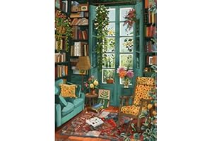 TangComplete - Puzzles 1000 Pieces for Adults jigsaw puzzles for adults 1000 Piece Puzzle Challenging Game for The Whole for Women, Gifts for Men, Theme: Cozy Study