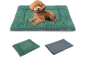BVAGSS Cuscino per Cane Reversibile, Ultra Morbido Materassino Lavabile, Ortopedico Letto per cani Cuscino Cane Memory Foam Suave y Cálido XH079 (60x45x4cm,Green)
