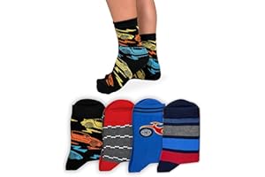 LEON D'ORO Calzini Bambino Caldo Cotone 4/6 Paia Calze Bimbo Fantasia Calze Bambino Made in Italy