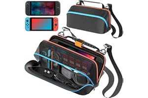OIVO VGA DESIGN Borsa a Tracolla per Switch 2/OLED/Originali con Tracolla Regolabile, Custodia Switch 2 per Console & Controller Joy-Con 1/2 & Accessori di Gioco, Borsa da Viaggio Switch 2 per Accessori Switch